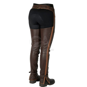 Protection Stylish Ranch Wear For Riders Breathable Flexible Design Wholesale Supplier High Quality Full Leather <b>Chaps</b> - Product Image 4