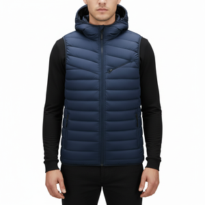 Chalecos Acolchados Personalizados de Alta Calidad para Hombre, Chaquetas de Burbuja con Mangas Cortas y Colores Personalizados, Servicio OEM - Product Image 1