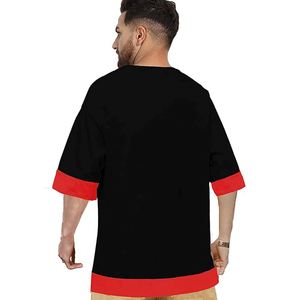 Camiseta Extra Grande de Verano para Hombre, Personalizada, Transpirable, de Algodón, con Logotipo Personalizado, Hecha de Tela de Punto de Poliéster/Algodón - Product Image 3