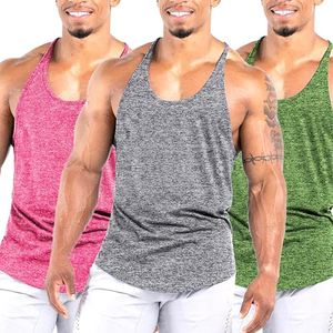 Camisetas de tirantes deportivas para hombre, de secado rápido, con espalda en Y, para culturismo y gimnasio - Product Image 2
