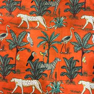 New Design Multicolor 100% Cotton Indian Garment Fabric Eco-Friendly Organic Floral Hand Block Screen Print for Home Decor <b>Bags</b> - Product Image 4