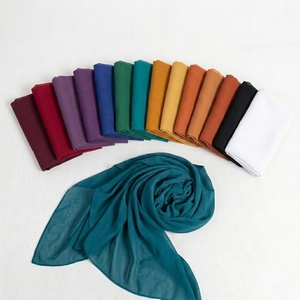 Stylish Womens Chiffon Scarves Soft Lightweight Breathable Customizable Hijab <b>Wrap</b> Muslim Shawl Long Fashion <b>Head</b> Scarf - Product Image 5