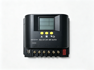 Controlador de Carga Solar <span class=keywords><strong>Santer</strong></span> GM50 2026 de Nuevo Diseño, 12V/24V/48V, 2 Salidas de Fusibles, USB 5V, PWM 50A, Pantalla LCD, 2400W - Product Image 2