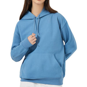 Sweat à capuche pour femme en Spandex/Coton avec logo personnalisé OEM, col court, design optimal, coupe régulière, prix compétitif, idéal pour l'automne et l'hiver - Product Image 2