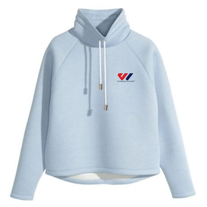 Sudadera con Capucha Azul Claro para Hombre, Tejido Grueso, Mezcla de Algodón, con Logotipo Personalizado en el Pecho - Product Image 5