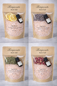 Sal de Baño Natural del Himalaya Whisper Salt con Aceite Esencial de Rosas, Aromaterapia Corporal, Alivio Muscular, Hidratante, Personalizable - Product Image 3