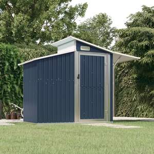 Anthracite 106.3"x51.2"x82.1" Galvanized Steel Garden <b>Shed</b> for <b>Sheds</b> & <b>Storage</b> - Product Image 1