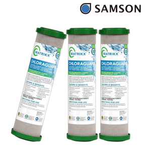 Filtre à bloc de carbone collé Chloraguard MATRIKX, double certification NSF et WQA, cartouche de qualité commerciale - Product Image 1