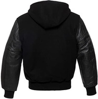 Veste bomber de baseball unisexe en laine et toile patchwork, style vintage, pour l'école et le collège, personnalisable OEM, vente en gros pour l'hiver