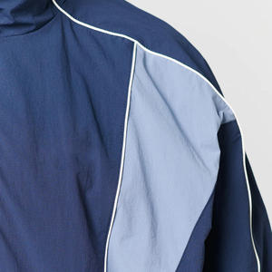 ชุดวอร์มไนลอน OEM แบบมีซิป ปักโลโก้ได้ตามสั่ง เสื้อแจ็คเก็ตไนลอน กางเกงวอร์ม กันน้ำ แห้งเร็ว สำหรับผู้ชาย - Product Image 3