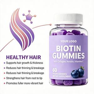 Gummies de biotine de qualité supérieure, formule de complément beauté, qualité alimentaire, fabricant OEM de gummies de biotine, directement de l'usine en Inde - Product Image 5