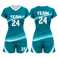 Ensemble d'uniformes de volley-ball universitaires personnalisés pour femmes, 100 % polyester, sans manches, col en V, séchage rapide, respirant, maillot d'équipe et short