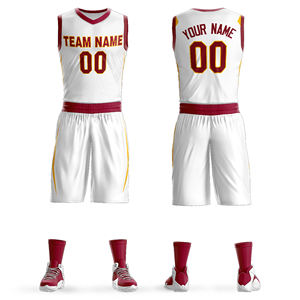 Uniforme de baloncesto para hombre a precio económico, totalmente personalizado, muy vendido, de moda, ligero. - Product Image 3