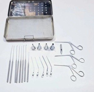 Myringotomy <b>Instruments</b> Set of 15 Pcs for ENT Myringoplasty Ear Surgery Precision Stainless Steel CE Certified - Product Image 5