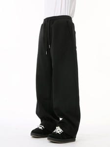 Pantalon de survêtement homme surdimensionné et ample, coupe large, personnalisé, délavé à l'acide, 380 g/m², uni - Product Image 3