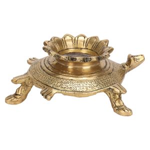 Conque en laiton 100% pur sculptée Ganesha, objet décoratif attrayant pour temple et maison, pour la Pooja - Product Image 4