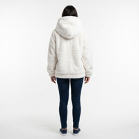Pull à capuche en fausse fourrure pour femme, chaud et luxueux, décontracté, OEM ODM, vente en gros, usine, personnalisé, haute qualité