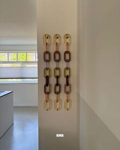 Chaînes murales décoratives en résine de grande et moyenne taille, couleur personnalisée, fabricant en gros, chaînes à maillons en résine époxy à bas prix - Product Image 5