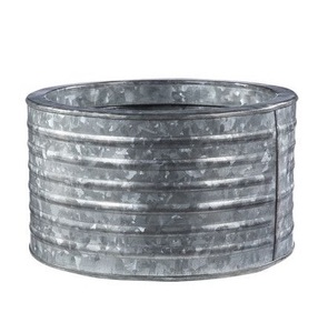 Macetas Metálicas Galvanizadas con Diseño de Revestimiento para Jardín, Patio, Porche y Balcón, Macetas Decorativas para Flores, Hechas a Mano, al por Mayor - Product Image 2