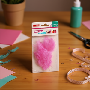 ILAN Pluma 13Cm Rosa 4Pz Per Decorazioni Artigianali - Product Image 3