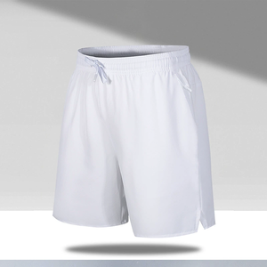 Shorts de sport pour homme à taille élastique, motif tissé, séchage rapide, pour l'été, la gym, l'entraînement, la course à pied, 100% polyester, personnalisable - Product Image 2