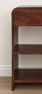 Mesitas de Noche de Estilo Francés Contemporáneo con 3 Cajones, Muebles de Dormitorio de Madera de Mango Sólida de Alta Calidad, Adorno para el Hogar - Product Image 6