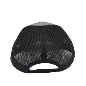 Custom logo Premium Cheap High Crown Classic 6 Panel Plain Blank Curved Brim Two Tone Gorras Mesh Trucker Cap <b>Hat</b> - Product Image 6