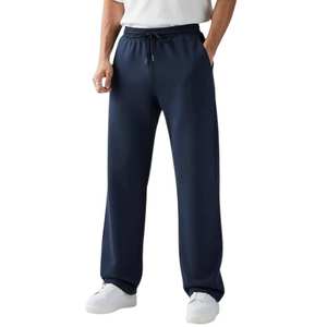 New Style <b>Men's</b> <b>Baggy</b> Straight Leg Sweatpants 100% Cotton Jogger Pants Custom Logo Casual Streetwear <b>Trousers</b> - Product Image 1