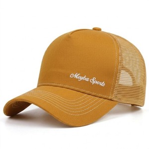 High Quality Meyba Sports Mesh Trucker <b>Hat</b> Adjustable Breathable 6-Panel Cap Unisex Outdoor Casual Spring <b>Summer</b> Style - Product Image 2