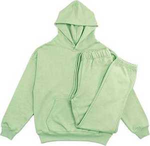 Conjunto Deportivo Unisex 100% Algodón, Sudadera con Capucha, Pantalones Deportivos con Cintura Elástica, Ropa Casual Estilo Otoño, Conjuntos Deportivos de Moda Urbana - Product Image 4