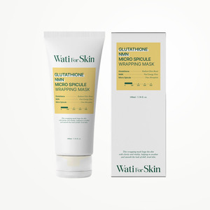 มาส์กบำรุงผิวหน้าสูตรเกาหลี Whatiforskin กลูต้าไธโอน NMN ไมโครสปิคูล แรปปิ้ง เฟซ มาส์ก ผลิตในเกาหลี - Product Image 2