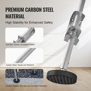 Livellatore per Scale in Acciaio da 23,4 Pollici, Capacità di Carico 550 libbre, Stabilizzatore Facile da Riporre, Strumento di Livellamento per Scale e Scale a Pioli - Product Image 6