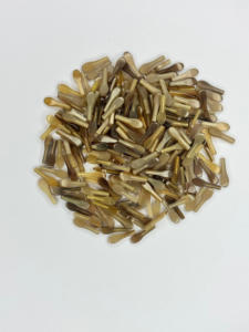 Puntas de Cuerno de Búfalo Blanco Claro para la Fabricación de Monturas de Gafas de Alta Calidad, Componentes Naturales para Gafas, NHE Overseas - Product Image 1