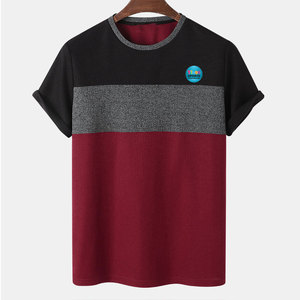 T-shirt pour homme en coton 100% uni, confortable, grande taille, coupe ample, décontracté, respirant, écologique, TIAGO SPORTS, prix bas - Product Image 1