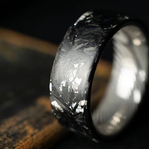 Polished Interior Comfort Damascus <b>Rings</b> Premium Handcrafted Damascus <b>Rings</b> Unique Design Jewelry Damascus <b>Rings</b> - Product Image 5
