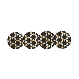 Elegant Shell Inlay <b>Drink</b> <b>Coasters</b> for Home Decor - Product Image 3