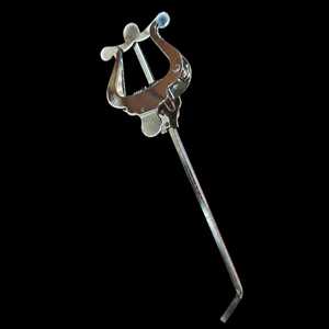 Support de lyre en acier inoxydable poli pour tuba/euphonium - Product Image 1