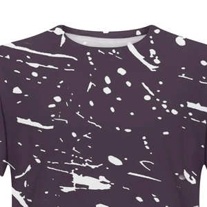 เสื้อยืดผู้ชายพิมพ์ลายสกรีนผ้าไหมเนื้อแน่น แห้งเร็ว ทรงโอเวอร์ไซส์ สปอร์ต เป็นมิตรกับสิ่งแวดล้อม ผลิตในปากีสถาน แขนสั้น-ดีไซน์ใหม่ล่าสุด - Product Image 2