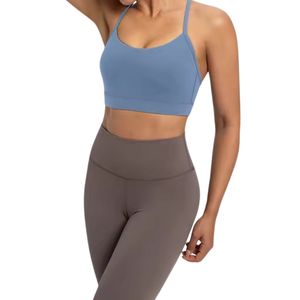 Custom Wholesale Cross Back Backless Sports Bra for Women Seamless Breathable Yoga Workout Sports Bra - Product Image 1