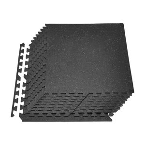 Set di 12 Tappetini Puzzle in Schiuma EVA ad Alta Densità 24 X 24 X 0,4 cm, Pavimentazione Protettiva Interconnessa in Gomma Morbida per Fitness - Product Image 1