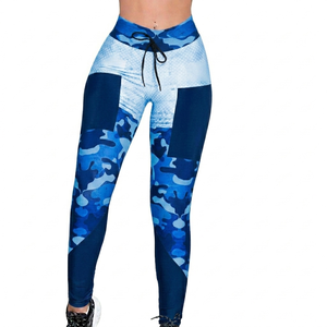 Women Yoga Set Best Quality Textured Solid Stitch Digital Print 2 Piece Breathable High Waist - Product Image 2