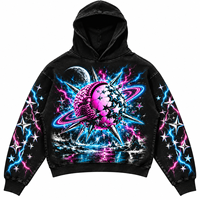 Sweat-shirt à capuche oversize pour homme, streetwear personnalisé, pull épais délavé, style hip-hop, vêtement de mode