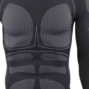 Combinaison de compression par sublimation pour BJJ, Jiu Jitsu, grappling, entraînement, ensemble 2 pièces imprimé en spandex/polyester, rashguard à manches longues - Product Image 3