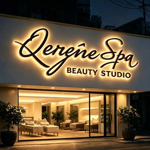 Custom Led Business <strong>Sign</strong> Led Letter <strong>Sign</strong> 3D Backlit Acrylic Signage for Beauty Hair Salon Wall Logo Led Lighting Signs - Product Image 5