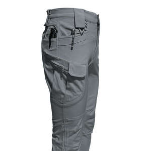 Pantalon cargo tactique unisexe gris RICSA INTERNATIONAL Modèle 4000, color-block, séchage rapide, coton, vêtements d'extérieur pour adultes - Product Image 2