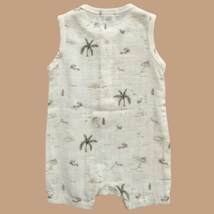 Palm Breezy - Mameluco de Muselina Orgánica para Bebé con Estampado de Caramelos - Product Image 2