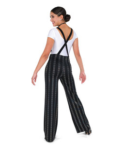 Jazz Fashion Clothes Adults Wear Hip Hop Crop Tops Attached <b>Elastic</b> Suspenders Pants Runways Show Outfit Cool Jazz Dance Suit - Product Image 2