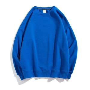 Wholesale High Quality 300gsm Cotton Polyester Blank Drop Shoulder Custom Crewneck Oversized Sweatshirt for <b>Men</b> - Product Image 6