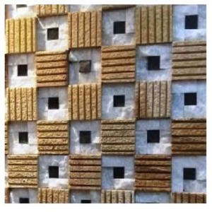 Carreaux de mosaïque en pierre naturelle personnalisés, modernes, élégants, écologiques, résistants à l'eau, décoratifs pour chambre, hôtel, hall, salon - Product Image 3