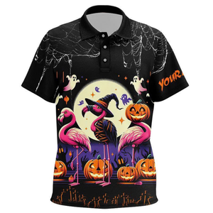 Polo de Halloween Sublimación Personal Uniforme Maestros Edición Canadá Fabricante directo - Product Image 1